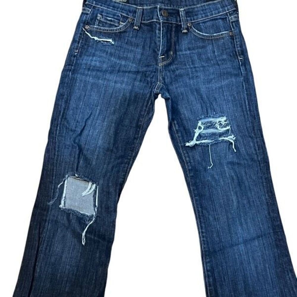 Citizens of Humanity COH Kelly Stretch Distressed Cropped Jeans Size 25